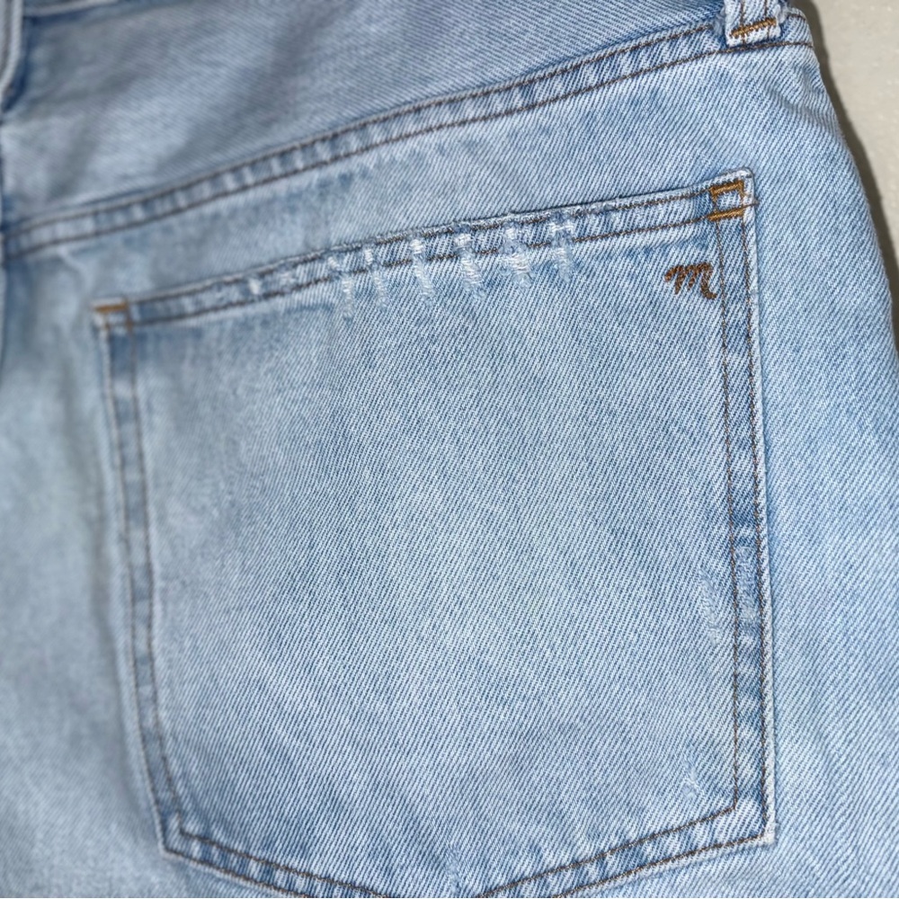 Madewell Curvy Relaxed Denim Light Wash Jean Shorts-‎ Size 30 - Picture 6 of 11